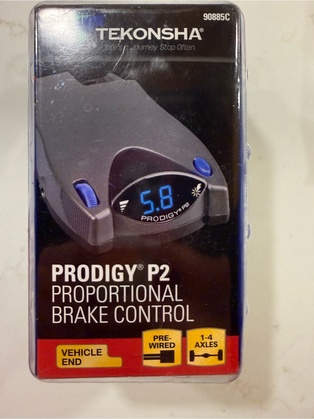 Tekonsha Prodigy P2 Proportional Brake Control - Black with Blue Accents